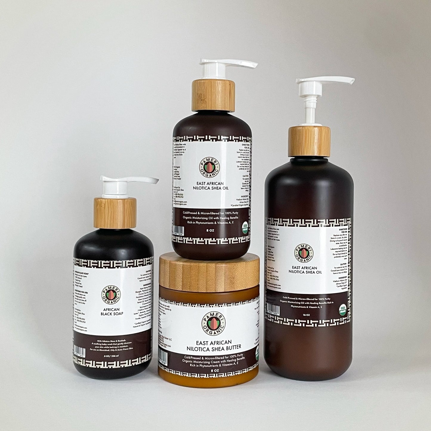 East African Black Soap 8oz - Pameri Organic US